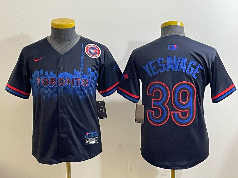 Youth 2025 Nike Toronto Blue Jays #39 Yesavage Blue Game MLB Jersey 03->youth mlb jersey->Youth Jersey